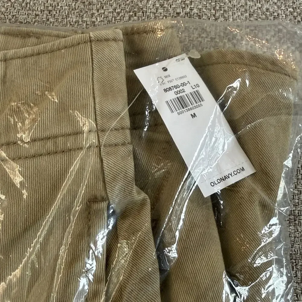 Old Navy Khaki High-Waisted Pleated Mini Skirt
